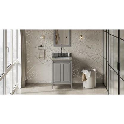 Jeffrey Alexander - 24 Inch Percival Vanity with Vanity Top and undermount rectangle bowl