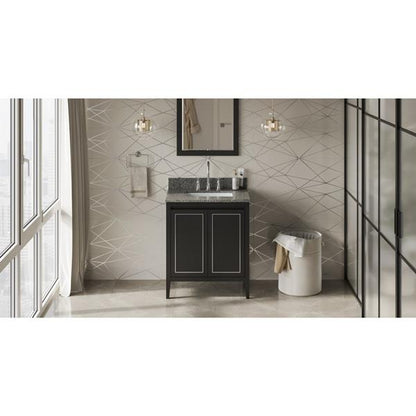 Jeffrey Alexander - 30 Inch Percival Vanity with Vanity Top and undermount rectangle bowl