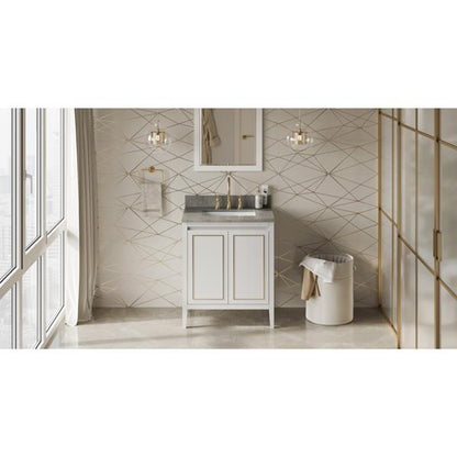 Jeffrey Alexander - 30 Inch Percival Vanity with Vanity Top and undermount rectangle bowl