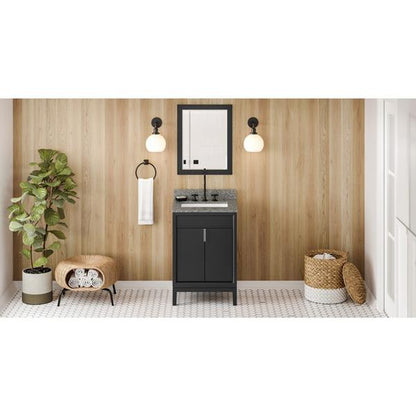 Jeffrey Alexander - 24 Inch Theodora Vanity with Vanity Top and undermount rectangle bowl