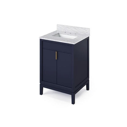 Jeffrey Alexander - 24 Inch Theodora Vanity with Vanity Top and undermount rectangle bowl