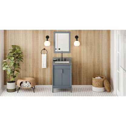 Jeffrey Alexander - 24 Inch Theodora Vanity with Vanity Top and undermount rectangle bowl