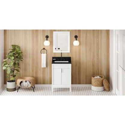 Jeffrey Alexander - 24 Inch Theodora Vanity with Vanity Top and undermount rectangle bowl