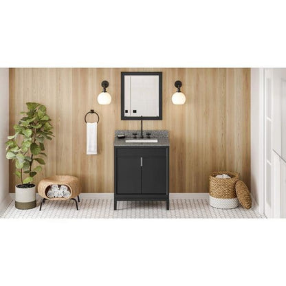 Jeffrey Alexander - 30 Inch Theodora Vanity with Vanity Top and undermount rectangle bowl