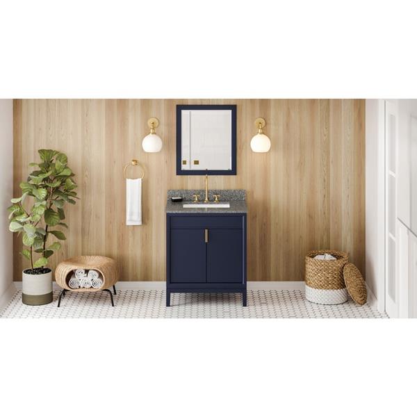 Jeffrey Alexander - 30 Inch Theodora Vanity with Vanity Top and undermount rectangle bowl