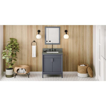 Jeffrey Alexander - 30 Inch Theodora Vanity with Vanity Top and undermount rectangle bowl