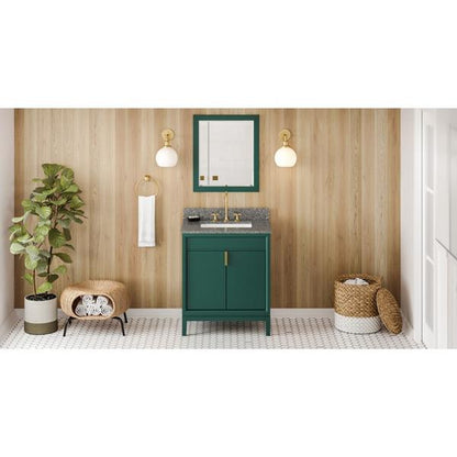 Jeffrey Alexander - 30 Inch Theodora Vanity with Vanity Top and undermount rectangle bowl