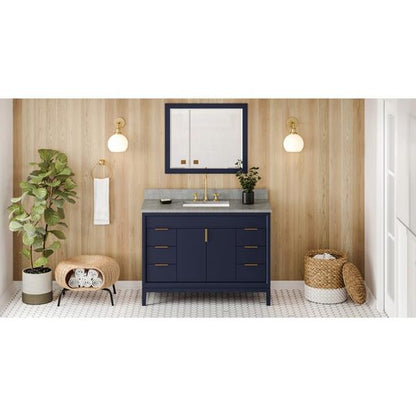 Jeffrey Alexander - 48 Inch Theodora Vanity with Vanity Top and undermount rectangle bowl