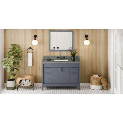 Jeffrey Alexander - 48 Inch Theodora Vanity with Vanity Top and undermount rectangle bowl