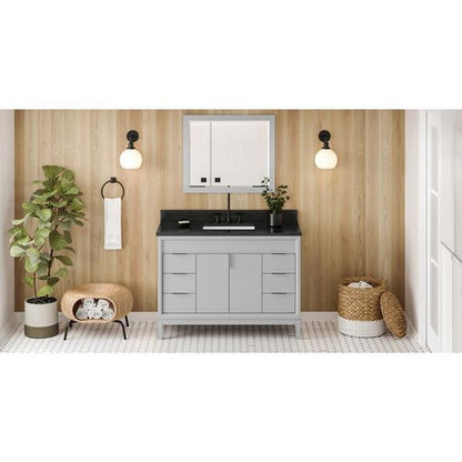 Jeffrey Alexander - 48 Inch Theodora Vanity with Vanity Top and undermount rectangle bowl