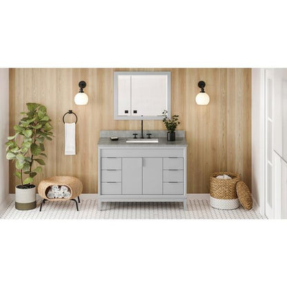 Jeffrey Alexander - 48 Inch Theodora Vanity with Vanity Top and undermount rectangle bowl