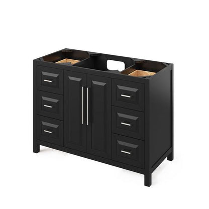 Jeffrey Alexander - 48 Inch Cade Single Sink Free Standing Vanity Cabinet - Less Vanity Top