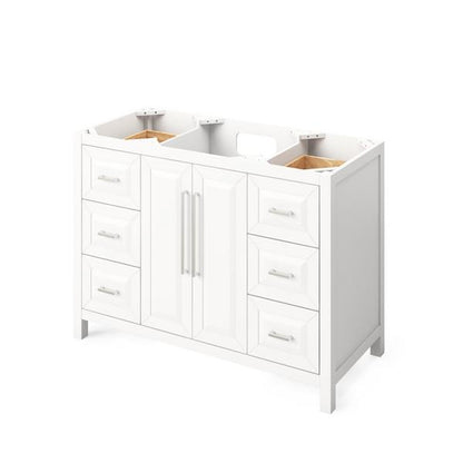 Jeffrey Alexander - 48 Inch Cade Single Sink Free Standing Vanity Cabinet - Less Vanity Top