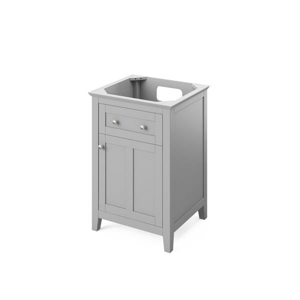 Jeffrey Alexander - 24 Inch Chatham Single Sink Free Standing Vanity Cabinet - Less Vanity Top