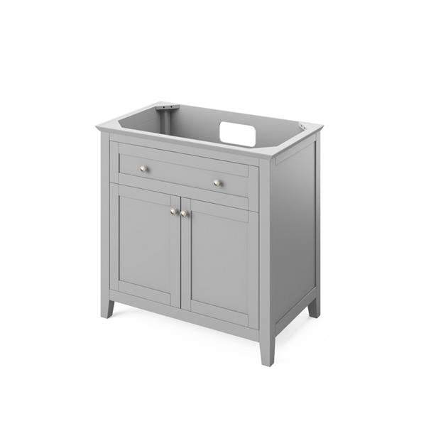 Jeffrey Alexander - 36 Inch Chatham Single Sink Free Standing Vanity Cabinet - Less Vanity Top