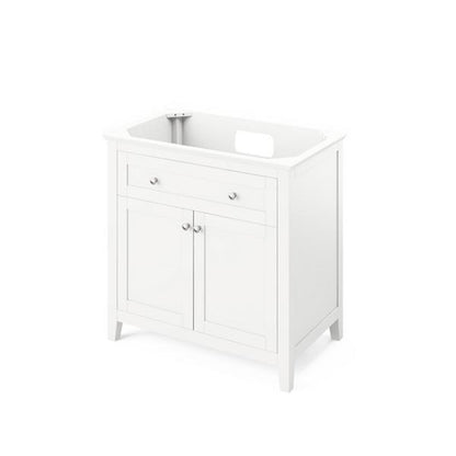 Jeffrey Alexander - 36 Inch Chatham Single Sink Free Standing Vanity Cabinet - Less Vanity Top