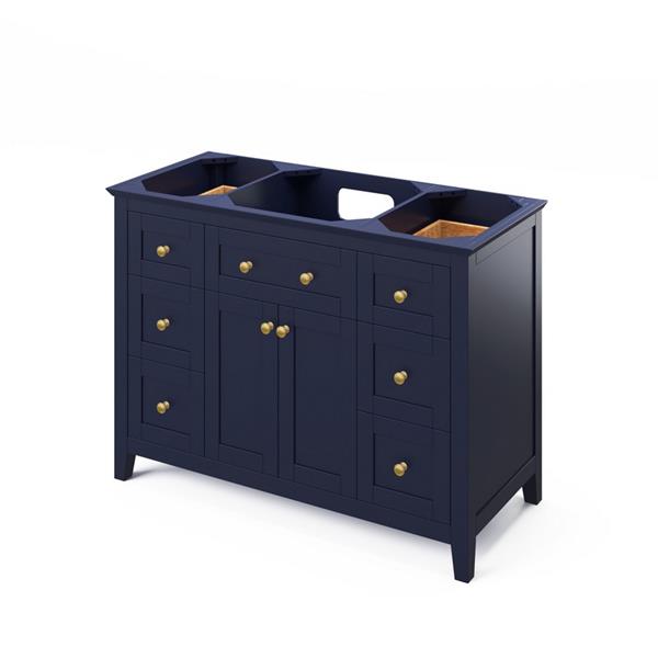 Jeffrey Alexander - 48 Inch Chatham Single Sink Free Standing Vanity Cabinet - Less Vanity Top