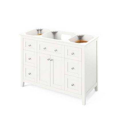 Jeffrey Alexander - 48 Inch Chatham Single Sink Free Standing Vanity Cabinet - Less Vanity Top
