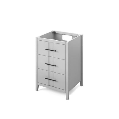 Jeffrey Alexander - 24 Inch Katara Single Sink Free Standing Vanity Cabinet - Less Vanity Top