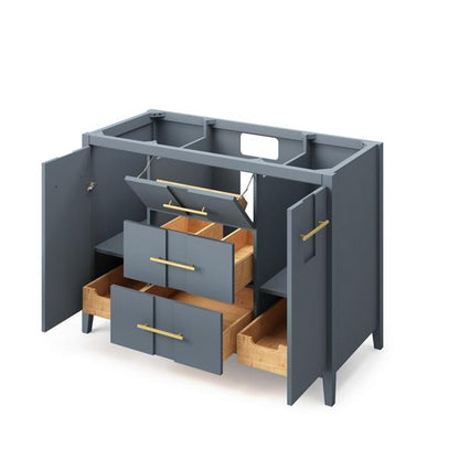 Jeffrey Alexander - 48 Inch Katara Single Sink Free Standing Vanity Cabinet - Less Vanity Top