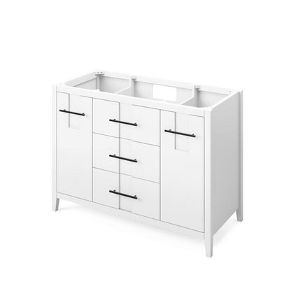 Jeffrey Alexander - 48 Inch Katara Single Sink Free Standing Vanity Cabinet - Less Vanity Top