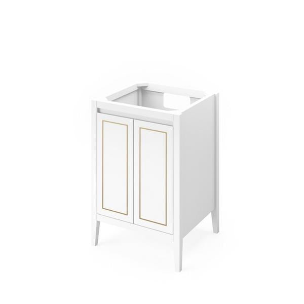 Jeffrey Alexander - 24 Inch Percival Single Free Standing Vanity Cabinet - Less Vanity Top