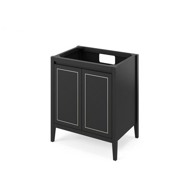 Jeffrey Alexander - 30 Inch Percival Single Free Standing Vanity Cabinet - Less Vanity Top