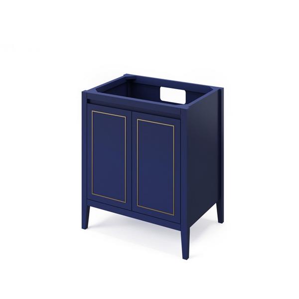 Jeffrey Alexander - 30 Inch Percival Single Free Standing Vanity Cabinet - Less Vanity Top