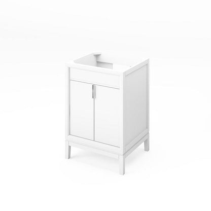 Jeffrey Alexander - 24 Inch Theodora Single Sink Free Standing Vanity Cabinet - Less Vanity Top
