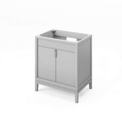 Jeffrey Alexander - 30 Inch Theodora Single Sink Free Standing Vanity Cabinet - Less Vanity Top