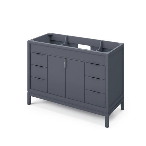 Jeffrey Alexander - 48 Inch Theodora Single Sink Free Standing Vanity Cabinet - Less Vanity Top