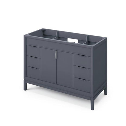 Jeffrey Alexander - 48 Inch Theodora Single Sink Free Standing Vanity Cabinet - Less Vanity Top