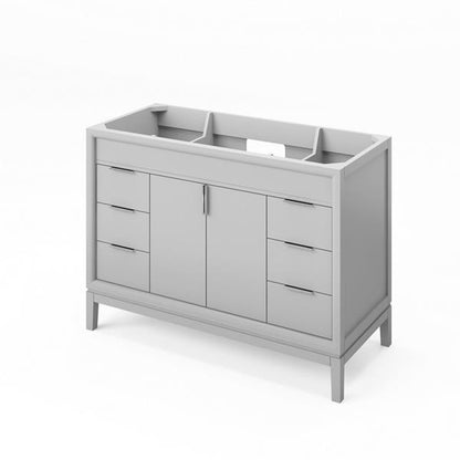 Jeffrey Alexander - 48 Inch Theodora Single Sink Free Standing Vanity Cabinet - Less Vanity Top