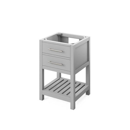 Jeffrey Alexander - 24 Inch Wavecrest Single Sink Free Standing Vanity Cabinet - Less Vanity Top