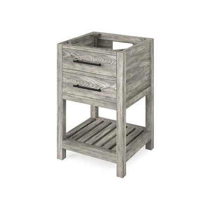 Jeffrey Alexander - 24 Inch Wavecrest Single Sink Free Standing Vanity Cabinet - Less Vanity Top