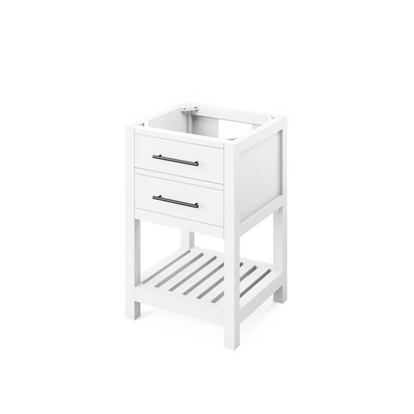 Jeffrey Alexander - 24 Inch Wavecrest Single Sink Free Standing Vanity Cabinet - Less Vanity Top