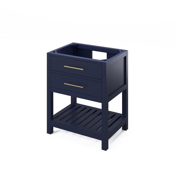 Jeffrey Alexander - 30 Inch Wavecrest Single Sink Free Standing Vanity Cabinet - Less Vanity Top