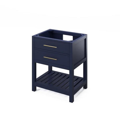 Jeffrey Alexander - 30 Inch Wavecrest Single Sink Free Standing Vanity Cabinet - Less Vanity Top