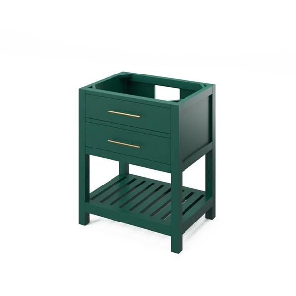 Jeffrey Alexander - 30 Inch Wavecrest Single Sink Free Standing Vanity Cabinet - Less Vanity Top