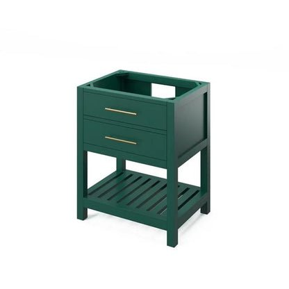 Jeffrey Alexander - 30 Inch Wavecrest Single Sink Free Standing Vanity Cabinet - Less Vanity Top