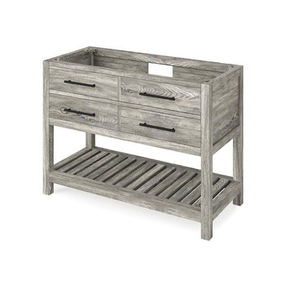 Jeffrey Alexander - 48 Inch Wavecrest Single Sink Free Standing Vanity Cabinet - Less Vanity Top