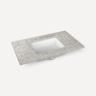 Robern - Berg/Ches/Mack/Send 36 Inch Quartz Vanity Top with Integrated Sink