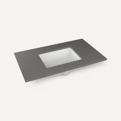 Robern - 37 X22 Inch, Center Vanity Top, Single-Hole