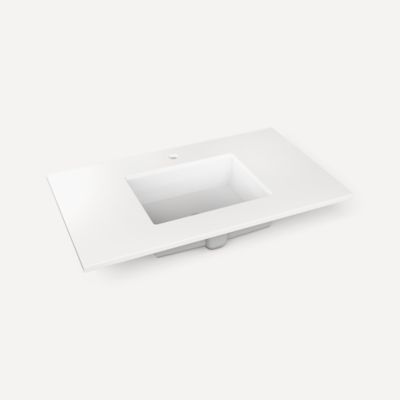 Robern - 37 X22 Inch, Center Vanity Top, Single-Hole