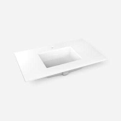 Robern - 37 X22 Inch, Center Vanity Top, Single-Hole