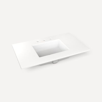Robern - 37 X22 Inch, Center Vanity Top, Single-Hole