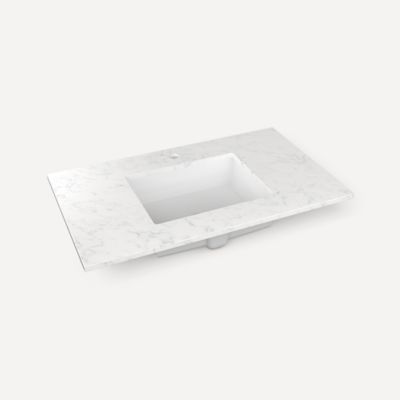 Robern - 37 X22 Inch, Center Vanity Top, Single-Hole