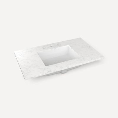Robern - 37 X22 Inch, Center Vanity Top, Single-Hole