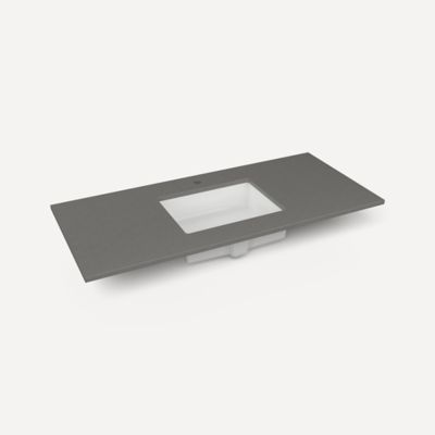 Robern - 49 X22 Inch, Center Vanity Top With Overflow