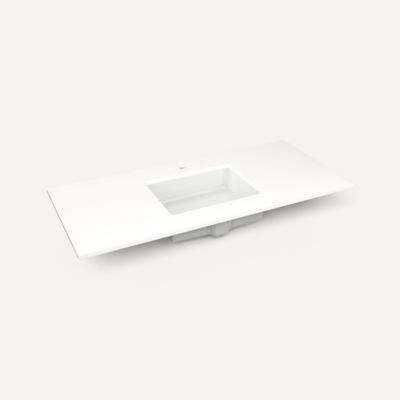 Robern - 49 X22 Inch, Center Vanity Top With Overflow